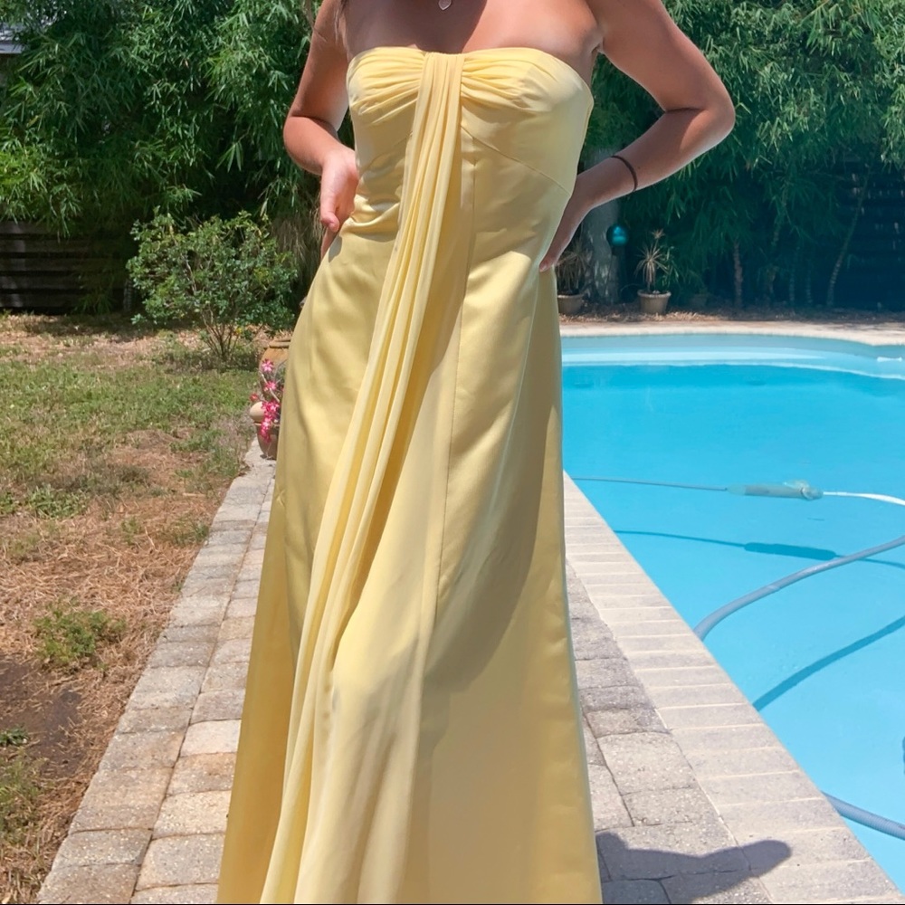 SOLD Pastel Yellow Maxi Dress